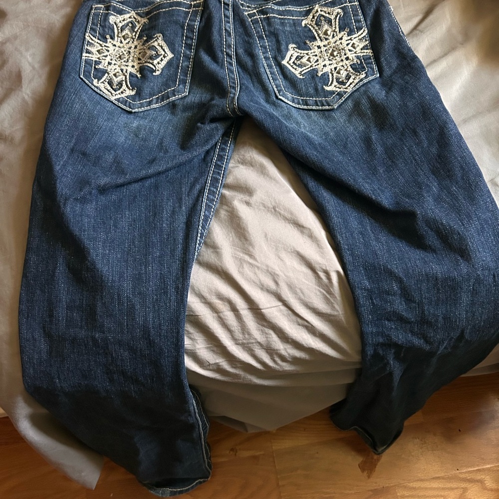 Miss Me Dark Blue Denim Jeans
